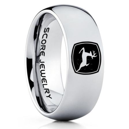 Stainless steel Assassin's Creed ring Stylish fashionable sleek band logo 