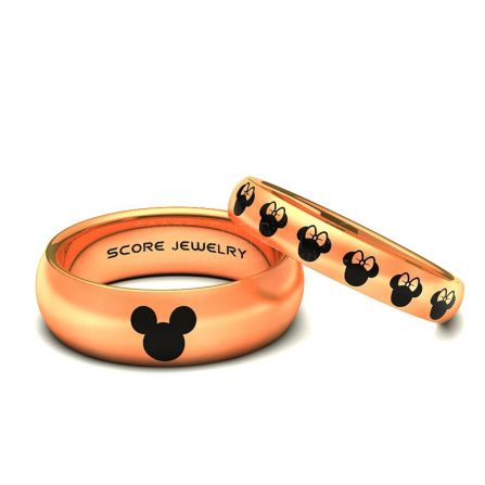 3 Minnie Mouse Ringe