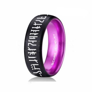 Mandalorian Ring, Star Wars Ring, Customize Your Own Text in Mandalorian, Star Wars Wedding Band, Black Mandalorian Wedding Ring, Black Tungsten Band, Mandalorian Wedding Band, Star Wars Wedding Ring, Star Wars Mandalorian Jewelry