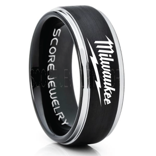 Milwaukee Tool Ring, Milwaukee Ring, Milwaukee Wedding Band, Mens Wedding Ring, His Wedding Band