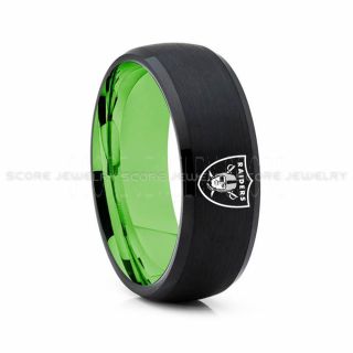Raiders Ring, Raiders Wedding Ring, Raiders Wedding Band, Football Wedding Band, Football Jewelry