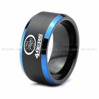 49ers Ring, 49ers Wedding Ring, 49ers Wedding Band, Football Wedding Band, Football Jewelry