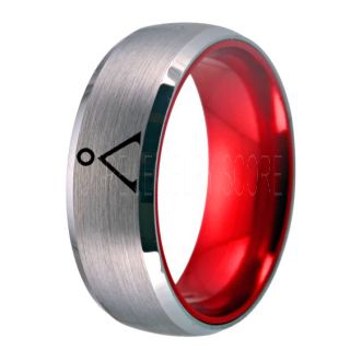 Stargate Ring, Stargate Earth Ring, Earth Ring, Stargate Jewelry, Stargate Wedding Band, Stargate Wedding Ring, Silver Tungsten Ring, Silver Wedding Ring