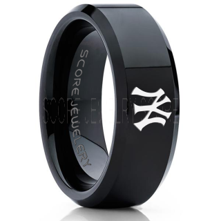 Baseball Ring, Baseball Wedding Band, Yankees Ring, Yankees Jewelry