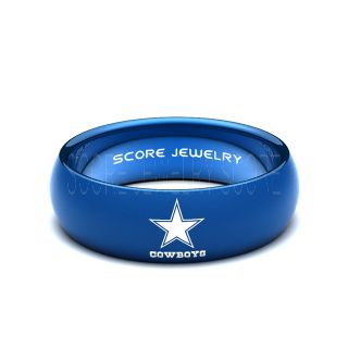 Cowboys Ring, Cowboys Wedding Band, Football Ring, Football Wedding Ring
