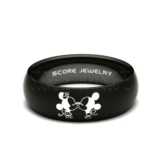 Mickey Mouse Ring, Mickey Mouse Wedding Band, Disney Ring, Mickey Jewelry