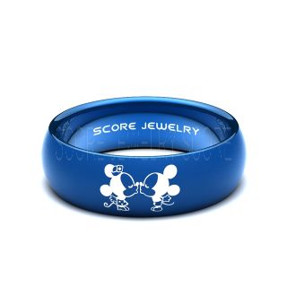 Mickey Mouse Ring, Mickey Mouse Wedding Band, Disney Ring, Mickey Jewelry