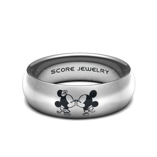 Mickey Mouse Ring, Mickey Mouse Wedding Band, Disney Ring, Mickey Jewelry