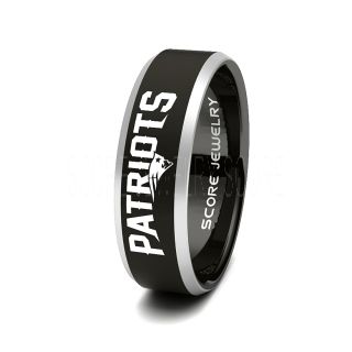 Black Tungsten Ring, Black Tungsten Patriots Ring, 8mm Black Patriots Ring