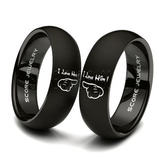 Mickey Mouse Rings, Mickey Mouse Wedding Bands, Disney Rings, Couple Wedding Bands