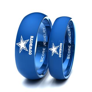 Cowboys Rings, Couple Ring, Cowboys Wedding Bands, Matching Football Rings, Football Wedding Rings