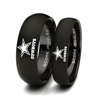 Cowboys Rings, Couple Ring, Cowboys Wedding Bands, Matching Football Rings, Football Wedding Rings