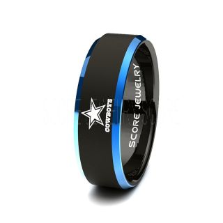 Cowboys Ring, Cowboys Wedding Band, Football Ring, Football Wedding Ring