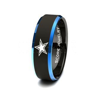 Cowboys Ring, Cowboys Wedding Band, Football Ring, Football Wedding Ring