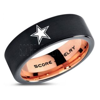 Cowboys Ring, Cowboys Wedding Band, Football Ring, Football Wedding Ring