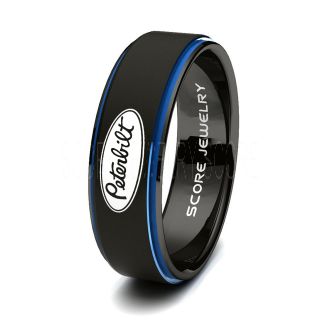 Peterbilt Ring, Peterbilt Wedding Band, Peterbilt Jewelry, Trucker Ring, Truck Driver Ring, Truck Driver Wedding  Ring