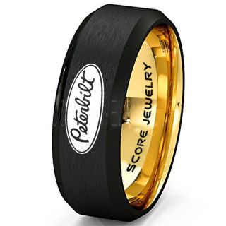 Peterbilt Ring, Peterbilt Wedding Band, Peterbilt Jewelry, Trucker Ring, Truck Driver Ring, Truck Driver Wedding  Ring