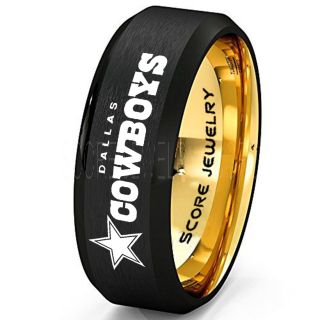 Cowboys Ring, Cowboys Wedding Band, Football Ring, Football Wedding Ring