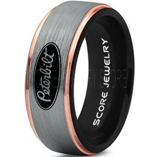 Peterbilt Ring, Peterbilt Wedding Band, Peterbilt Jewelry, Trucker Ring, Truck Driver Ring, Truck Driver Wedding  Ring