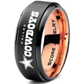 Cowboys Ring, Cowboys Wedding Band, Football Ring, Football Wedding Ring