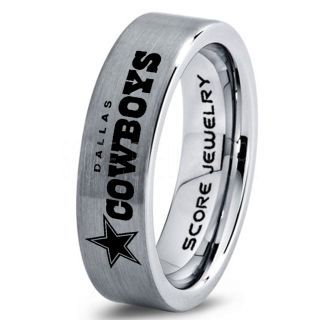 Cowboys Ring, Cowboys Wedding Band, Football Ring, Football Wedding Ring
