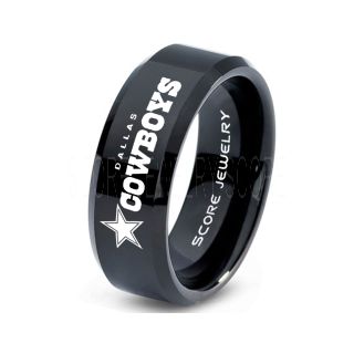 Cowboys Ring, Cowboys Wedding Band, Football Ring, Football Wedding Ring