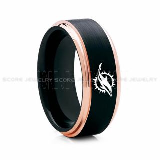 Dolphins Ring, Dolphins Wedding Ring, Dolphins Wedding Band, Football Wedding Band, Football Jewelry