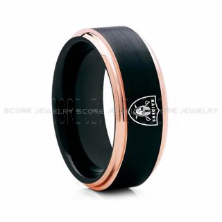 Raiders Ring, Raiders Wedding Ring, Raiders Wedding Band, Football Wedding Band, Football Jewelry