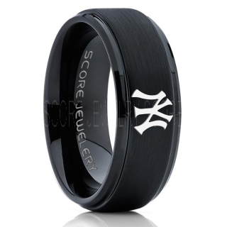 Baseball Ring, Baseball Wedding Band, Yankees Ring, Yankees Jewelry