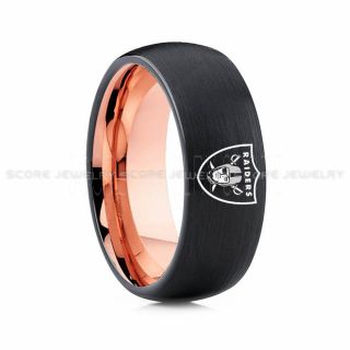 Raiders Ring, Raiders Wedding Ring, Raiders Wedding Band, Football Wedding Band, Football Jewelry