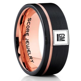 GM Ring, GM Truck Ring, Truck Ring, Trucker Ring, Pickup Truck Ring, GM Jewelry, Black Tungsten Ring, Black Tungsten Wedding Band, Black Wedding Band