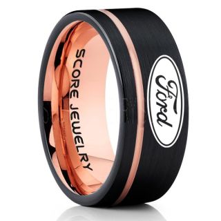Ford Ring, Ford Jewelry, Shelby Ring, Mustang Ring, Ford Mustang Ring, Ford Ring Mustang Jewelry, Tungsten Ring, Tungsten Wedding Band