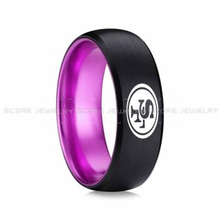 49ers Ring, 49ers Wedding Ring, 49ers Wedding Band, Football Wedding Band, Football Jewelry