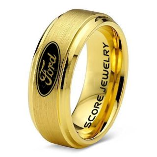 Ford Ring, Ford Jewelry, Shelby Ring, Mustang Ring, Ford Mustang Ring, Ford Ring Mustang Jewelry, Tungsten Ring, Tungsten Wedding Band