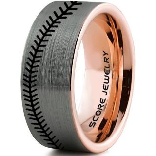 Baseball Ring, Baseball Stitch Pattern Ring, Silver Tungsten Ring, Silver Ring, Silver Wedding Band, Silver Wedding Ring, Baseball Stitch Ring, Silver Tungsten Band