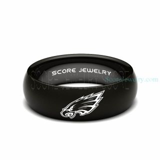 Eagles Ring, Eagles Wedding Ring, Eagles Wedding Band, Football Wedding Band, Football Jewelry