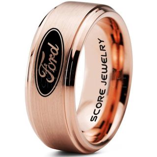 Ford Ring, Ford Jewelry, Shelby Ring, Mustang Ring, Ford Mustang Ring, Ford Ring Mustang Jewelry, Tungsten Ring, Tungsten Wedding Band