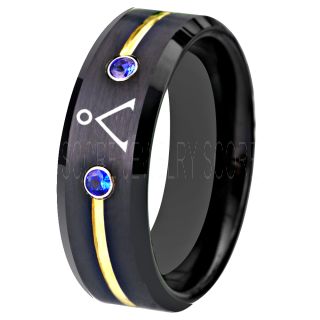 Stargate Ring, Stargate Earth Ring, Earth Ring, Stargate Jewelry, Stargate Wedding Band, Stargate Wedding Ring, Black Tungsten Ring, Black Wedding Ring