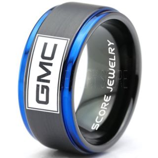 GMC Ring, GM ring, Truck Ring, Trucker Ring, Pickup Truck Ring, GM Ring, Black Tungsten Ring, Black Tungsten Wedding Band, Black Wedding Band