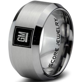 GM Ring, GM Truck Ring, Truck Ring, Trucker Ring, Pickup Truck Ring, GM Jewelry, Silver Tungsten Ring, Silver Tungsten Wedding Band, Silver Wedding Band