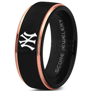 Baseball Ring, Baseball Wedding Band, Yankees Ring, Yankees Jewelry
