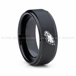 Eagles Ring, Eagles Wedding Ring, Eagles Wedding Band, Football Wedding Band, Football Jewelry
