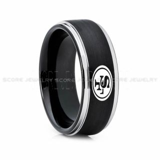 49ers Ring, 49ers Wedding Ring, 49ers Wedding Band, Football Wedding Band, Football Jewelry