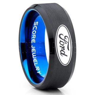 Ford Ring, Ford Jewelry, Shelby Ring, Mustang Ring, Ford Mustang Ring, Ford Ring Mustang Jewelry, Tungsten Ring, Tungsten Wedding Band