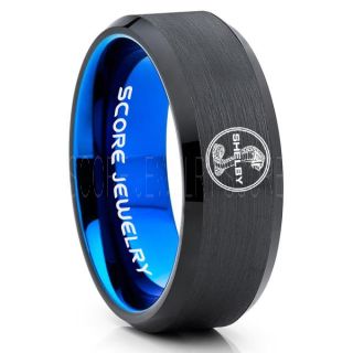 Shelby Mustang Ring, Ford Shelby Ring, Shelby Ring, Mustang Ring, Ford Mustang Ring, Ford Ring Mustang Jewelry, Tungsten Ring, Tungsten Wedding Band