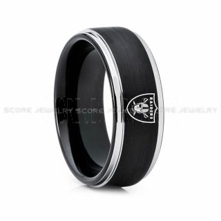 Raiders Ring, Raiders Wedding Ring, Raiders Wedding Band, Football Wedding Band, Football Jewelry