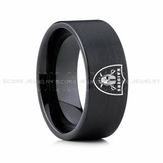 Raiders Ring, Raiders Wedding Ring, Raiders Wedding Band, Football Wedding Band, Football Jewelry