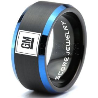 GM Ring, GM Truck Ring, Truck Ring, Trucker Ring, Pickup Truck Ring, GM Jewelry, Black Tungsten Ring, Black Tungsten Wedding Band, Black Wedding Band