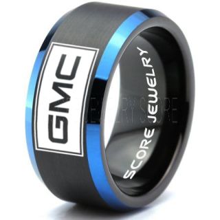 GMC Ring, GM ring, Truck Ring, Trucker Ring, Pickup Truck Ring, GM Ring, Black Tungsten Ring, Black Tungsten Wedding Band, Black Wedding Band