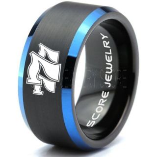 Lucky 7 Ring, Lucky 7 Jewelry, Casino Ring, Slot Machine Ring, Gaming Ring, Gaming Jewelry, Poker Ring, Blackjack Ring, Casino Jewelry, Joker Ring, Black Wedding Band